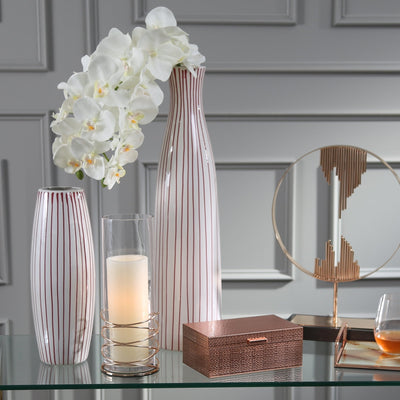 Metal / Glass Candle Holder - Casa Muebles