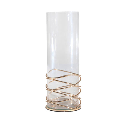 Metal / Glass Candle Holder - Casa Muebles