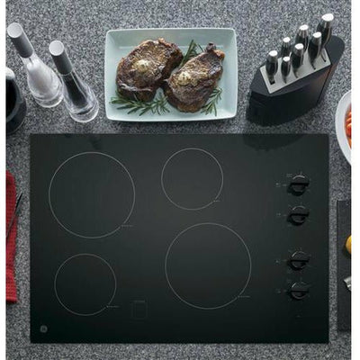 GE® 30" Built-In Knob Control Electric Cooktop - Casa Muebles