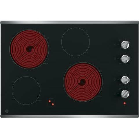 GE® 30" Built-In Knob Control Electric Cooktop - Casa Muebles