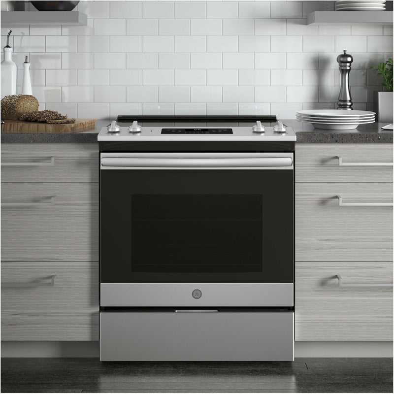 GE® 30" Slide-In Electric Range - Casa Muebles