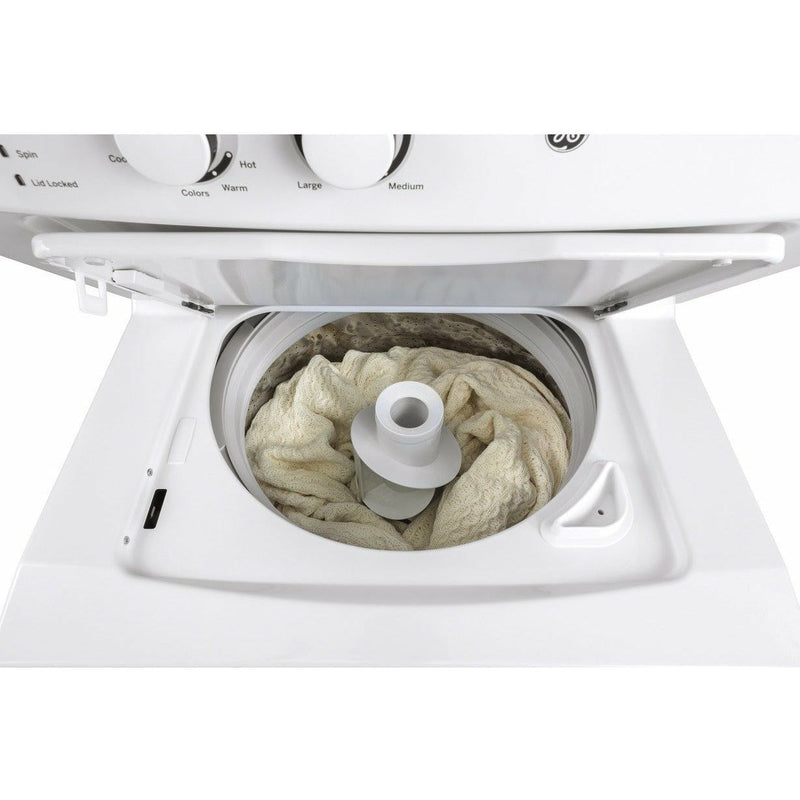 GE Unitized Spacemaker® 3.8 cu. ft. Capacity Washer with Stainless Steel Basket and 5.9 cu. ft. Capacity Electric Dryer - Casa Muebles