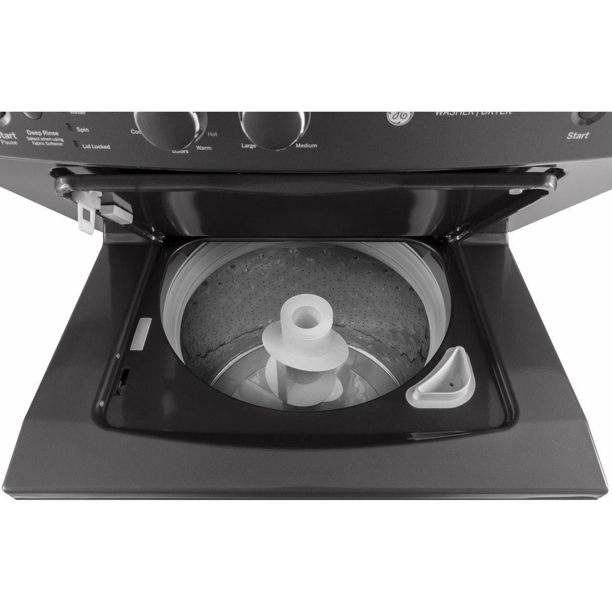 GE Unitized Spacemaker® 3.8 cu. ft. Capacity Washer with Stainless Ste ...