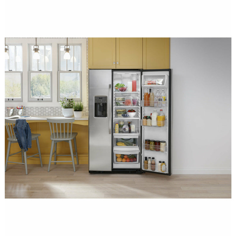 GE® ENERGY STAR® 23.0 Cu. Ft. Side-By-Side Refrigerator