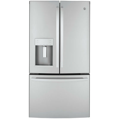 GE® ENERGY STAR® 22.1 Cu. Ft. Counter-Depth Fingerprint Resistant French-Door Refrigerator - Casa Muebles