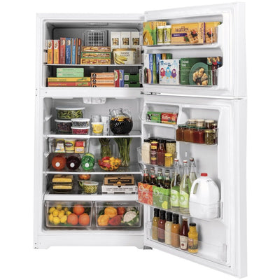 GE® ENERGY STAR® 21.9 Cu. Ft. Top-Freezer Refrigerator - Casa Muebles