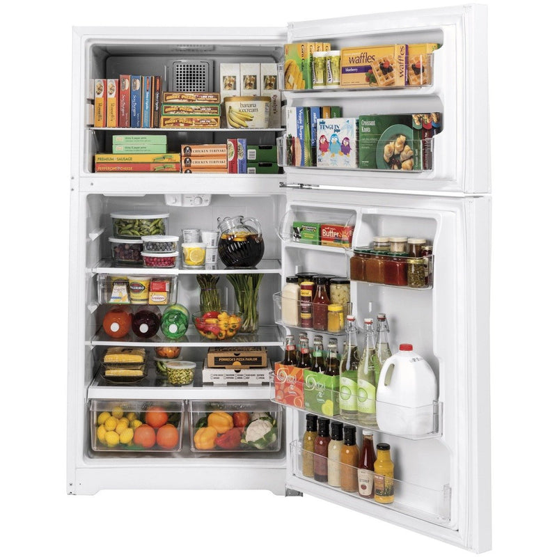 GE® ENERGY STAR® 21.9 Cu. Ft. Top-Freezer Refrigerator - Casa Muebles
