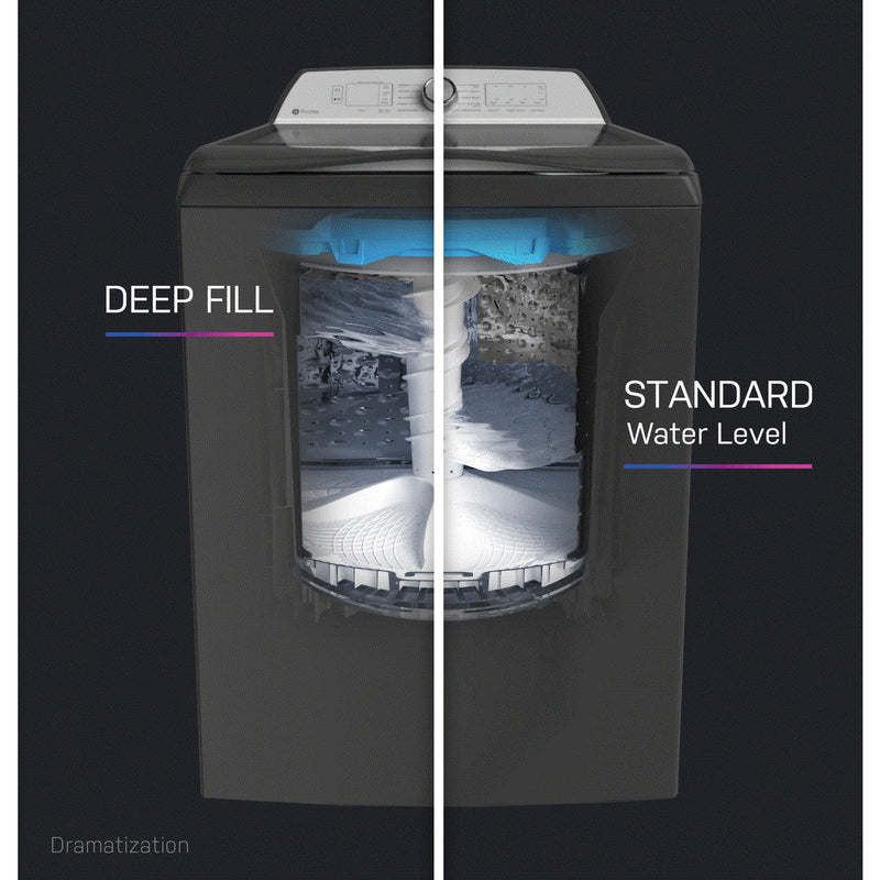 GE Profile™ 4.9 cu. ft. Capacity Washer with Smarter Wash Technology and FlexDispense™