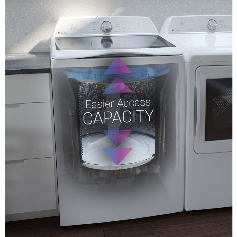 GE Profile™ 4.9 cu. ft. Capacity Washer with Smarter Wash Technology and FlexDispense™