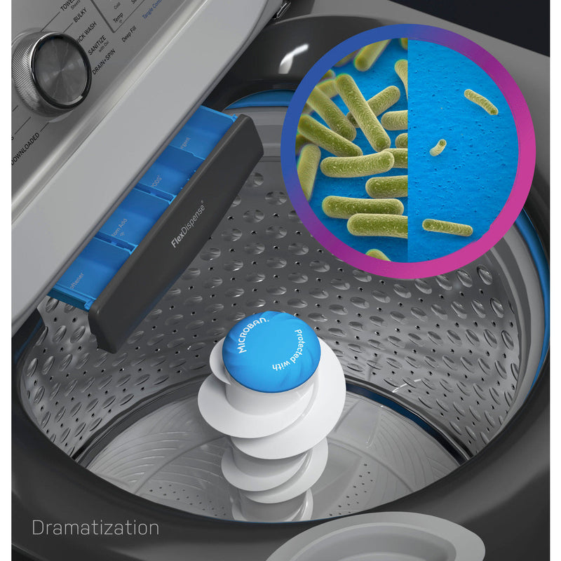 GE Profile™ 4.9 cu. ft. Capacity Washer with Smarter Wash Technology and FlexDispense™