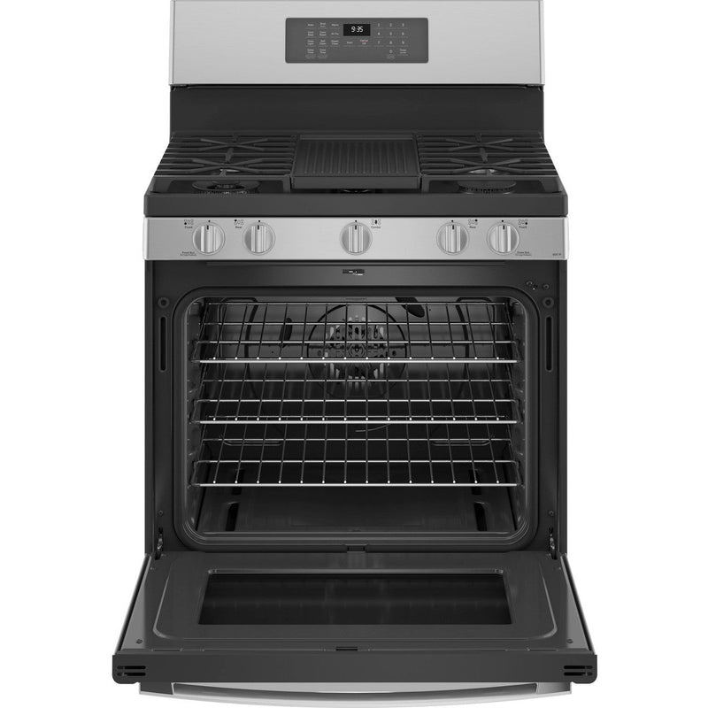 GE Profile™ Smart 30" Free-Standing Self Clean Gas Fingerprint Resistant Range with No Preheat Air Fry