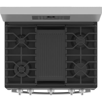 GE Profile™ Smart 30" Free-Standing Self Clean Gas Fingerprint Resistant Range with No Preheat Air Fry