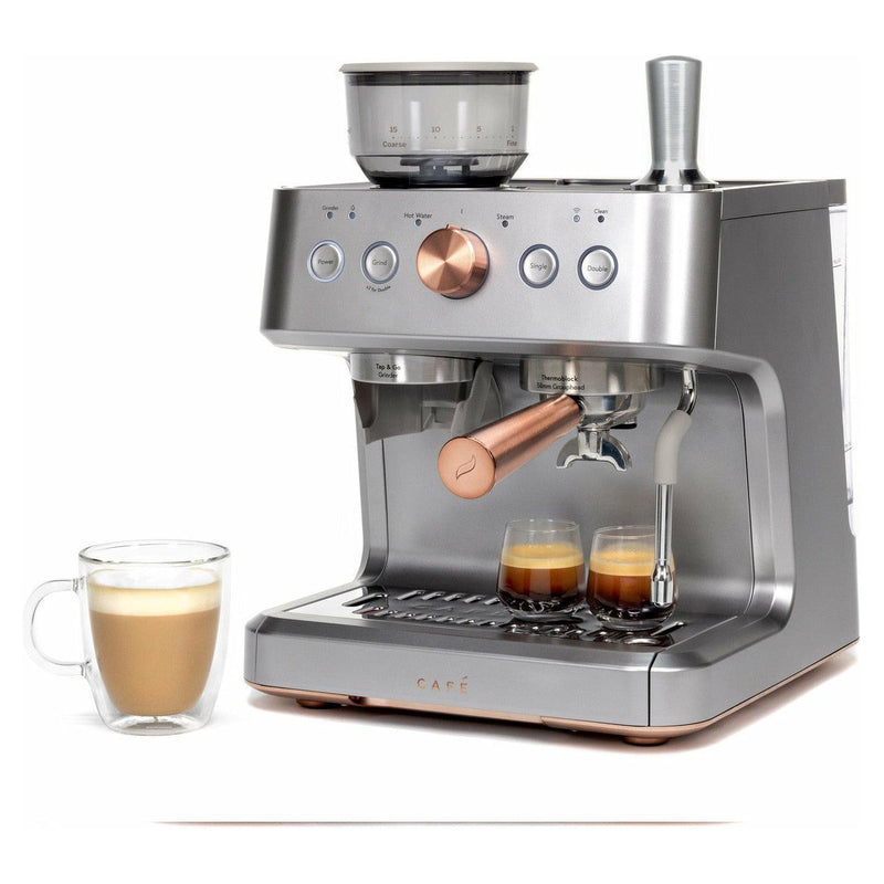 Café™ BELLISSIMO Semi Automatic Espresso Machine + Frother / SS