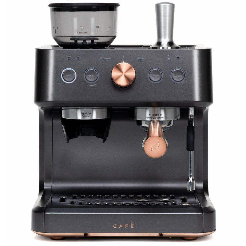Café™ BELLISSIMO Semi Automatic Espresso Machine + Frother / Matte Black