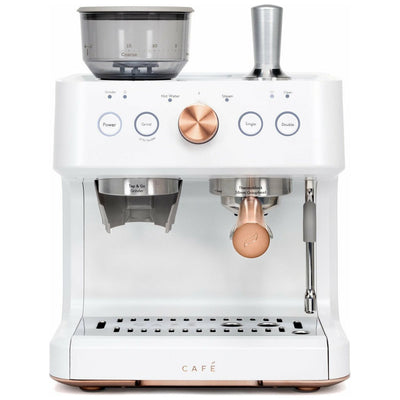 Café™ BELLISSIMO Semi Automatic Espresso Machine + Frother / Matte White