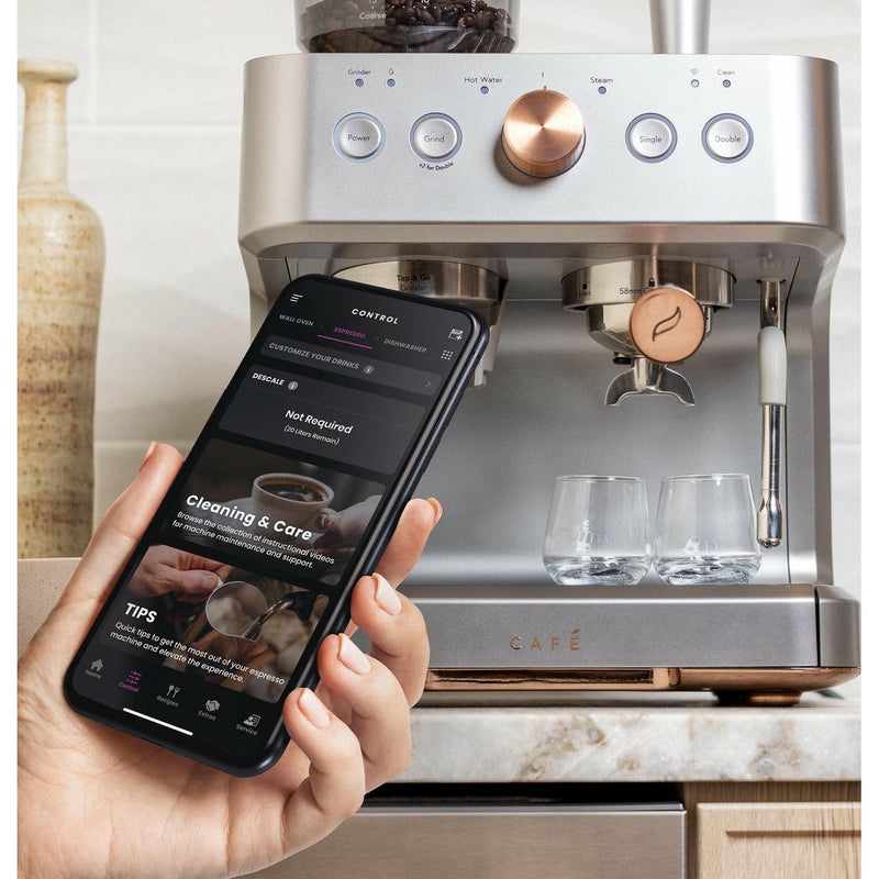 Café™ BELLISSIMO Semi Automatic Espresso Machine + Frother / SS