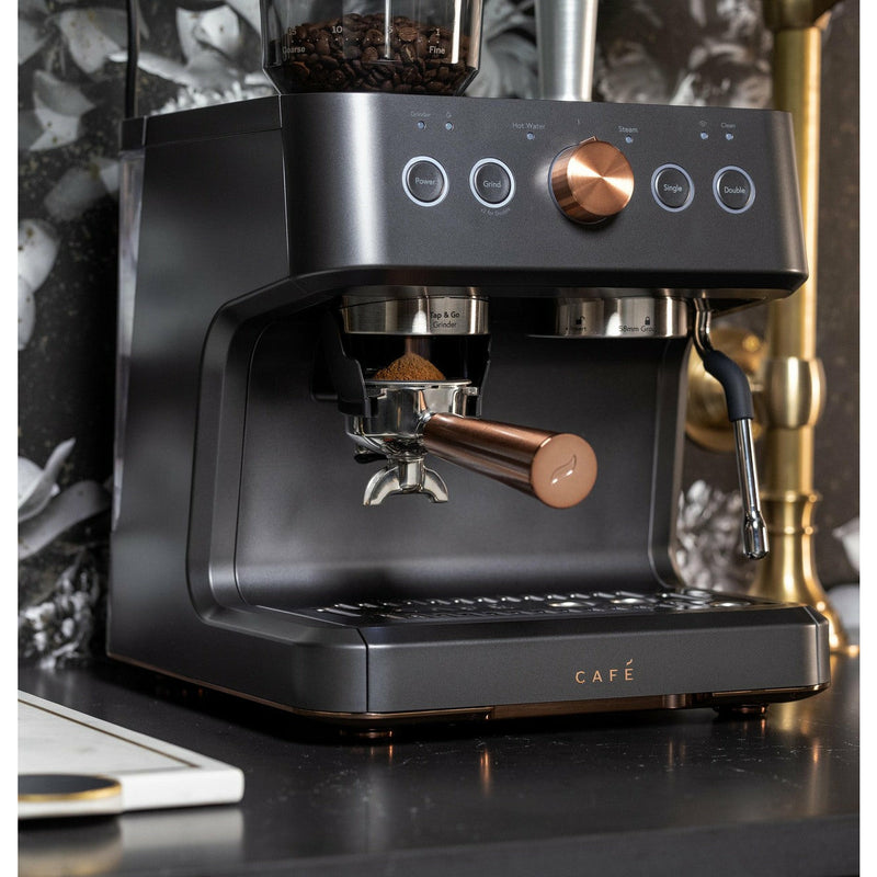 Café™ BELLISSIMO Semi Automatic Espresso Machine + Frother / Matte Black