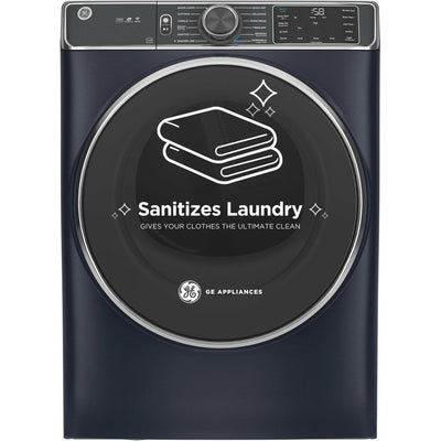 GE® 7.8 cu. ft. Capacity Smart Front Load Electric Dryer with Steam and Sanitize Cycle