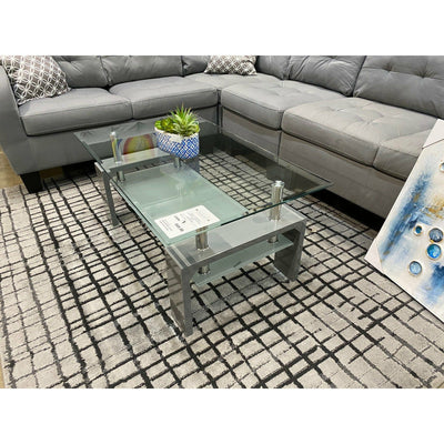 Coffee Table- Glossy Grey - Casa Muebles