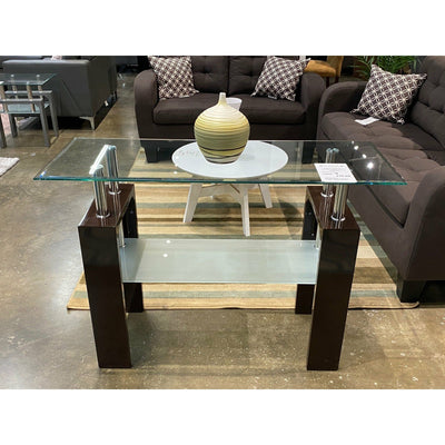 Console Table- Glossy Brown - Casa Muebles