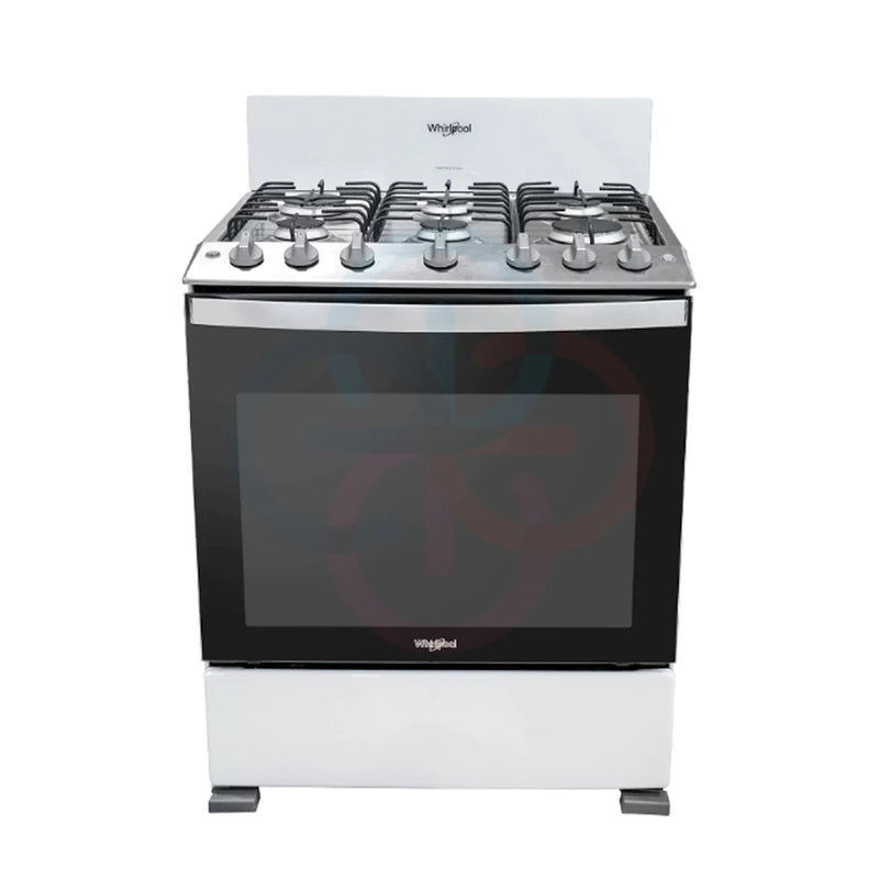 Estufa Al Piso Gas Whirlpool 30″ 6 quemadores LWFR3100Q Blanco
