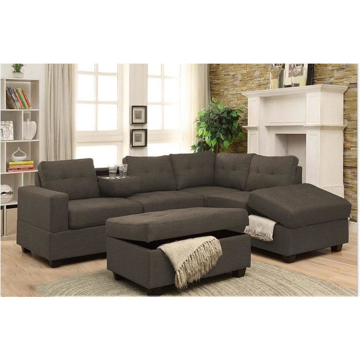 LIVING - RENA COLLECTION WITH OTTOMAN STONE