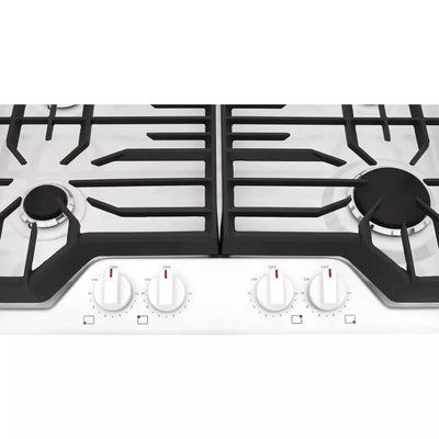 30 Inch Gas Cooktop with 4 Sealed Burners, Continuous Grates, Spill Safe® Cooktop, Dishwasher-Safe Burners Caps, Frigidaire® Fit Promise, Simmer Burner, Power Burner, and ADA Compliant: White