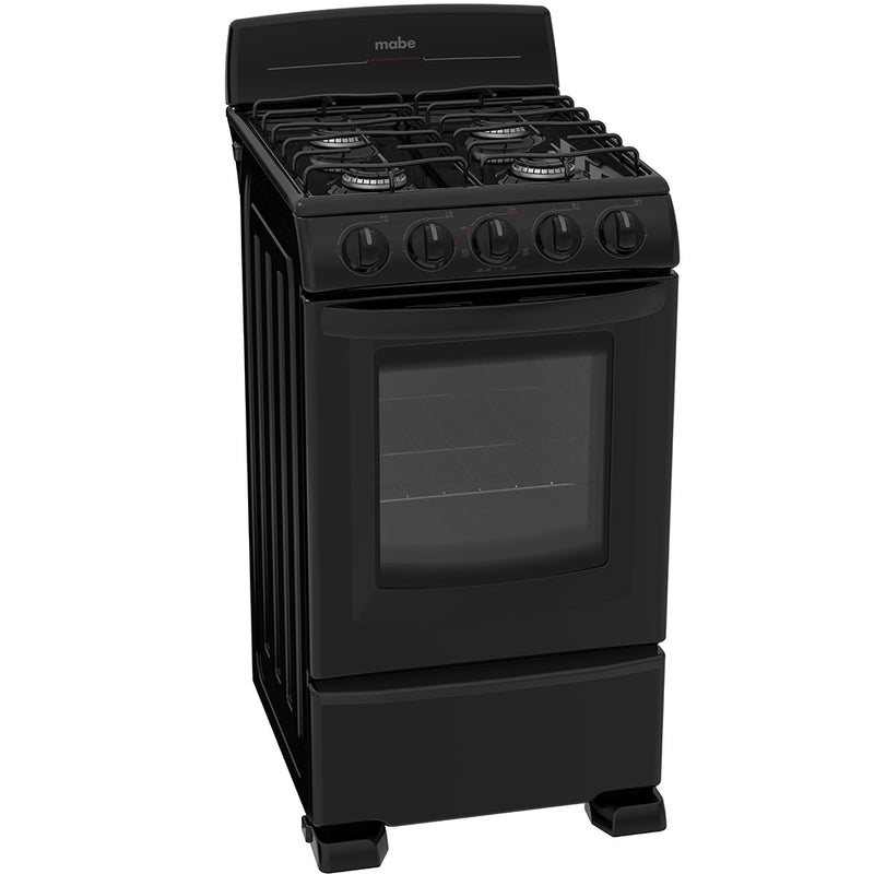Mabe Gas Range 20" Black - Casa Muebles