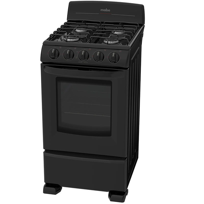 Mabe Gas Range 20" Black - Casa Muebles