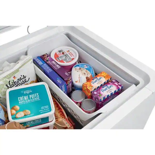 24.8 cu. ft. Chest Freezer in White